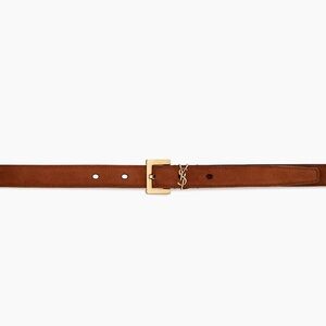 Yves Saint Laurent Brown Leather Belt